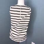 Madewell Area Tank XXS Ivory & Black Striped Shell Photo 3
