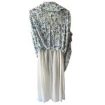 SPRING Cottage Core Ocean Long Flowy Green/Blue Floral Sheer Dress Women’s 4 MNG Green Photo 7