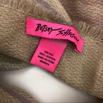Betsey Johnson  Pastel Plaid Lace Trim Blanket Scarf Photo 7