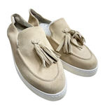 Franco Sarto Loafers Size 9.5 Tan Slip On Leather Suede Shoes Photo 0