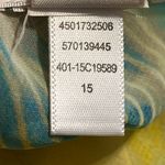 Chico's Chico’s‎ Paula Floral Poncho #570139445 Size Small/Medium Green Yellow Tropical Photo 11