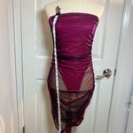 SheIn Women Diva Plus Ruched Mesh Tube Bodycon Dres Size L Photo 3