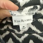 kim rogers  Black and White Chevron Maxi Skirt Size M Photo 3