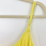 Guess Tie Waist Spaghetti Strap Mini Dress Knit Jersey Yellow Photo 12