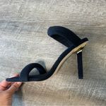 Good American  Black Terry Heels size 8.5 NIB Photo 1