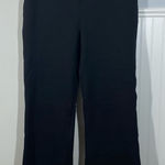 Spanx Black Flared Pants Cropped size small shaping minimalist neutral work Photo 0