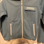 Adidas Light Blue and White vintage Jacket Photo 1