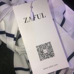 Zaful Striped Cami Belted Shorts Romper Photo 8