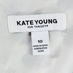 Kate Young Target Dress Womens 10 Leopard Print Fit Flare Baby Doll Chic Flirty White Photo 15