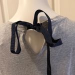 Brooks Brothers  Light Gray Short Sleeve Tee with Tie Back, size L Photo 4