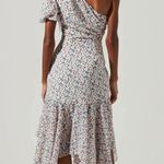 ASTR THE LABEL Santorini Floral One Shoulder Midi Dress Photo 3