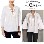 Bass blouse. NWOT White Photo 1