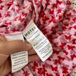 Motel Rocks Galova Dress Ditsy Butterfly Print Mini Pink/Red (Small) date night Photo 7