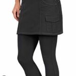 Athleta  2 in 1 Black Cargo Skort Capri Leggings Photo 0