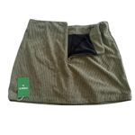 Halara  High Waisted Y2K Mini Corduroy Stretch Casual Skirt Bamboo Green Large Photo 2