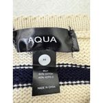 AQUA  Women's Striped Sleeveless Knit Sweater Tank‎ Top Round Neck Beige Black Photo 7