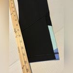 Lululemon  athletica Black Leggings with Blue and Yellow Trim Photo 8