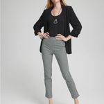 Chico's so slimming Brigitte Dot Grid Ankle pull on Pants black white size 1.5 Photo 12