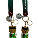 Starbucks 2 PCs of  keychain set Photo 0