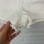 Levi's Levi’s Cream 70s High Slim Straight Cutoff Denim Shorts Size 27 Photo 5
