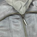 Christopher & Banks | Gray Zip-Up Faux Suede Jacket | PXL Photo 7