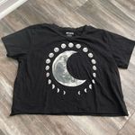 Hot Topic  black moon phase cropped tee small Photo 1