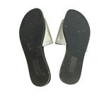 DKNY Slides Sandals Womens Size 6M Metallic Silver Soft Cushioned Slip Resistant Photo 8