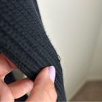 Theory 100% merino wool long button front cardigan sweater black medium Photo 10