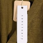 Sanctuary NWT Mercer Button Front Tee GREENSTONE Photo 7