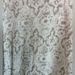 Athleta 100% Linen Taupe Newport Medallion Racetrack Split Neck Tank Top XS Photo 6