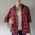 Jachs Girlfriend bea lightweight plaid flannel top small Photo 1