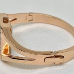 Ellen Tracy  rose gold tone watch quartz analog rhinestones 24mm size 7” running Photo 2