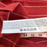 J.O.A. High Waisted Wide Leg Crop Pant with Tie Red Stripe Size Medium NWT Photo 7