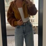 Corduroy Cropped Jacket Tan Photo 0