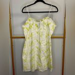 ASOS ASYOU Ruched Bust Cup Detail Cami Dress in Lime Eyelet Photo 8