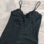 Dee Elle Satin Lace Trim Jumpsuit in Black, NEW, Size L Photo 5