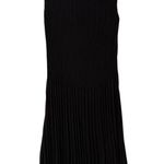 Caelian Sleeveless‎ Maxi Dress Pleated Flare Flowy Black Size XL Photo 3