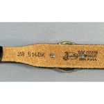 Vintage Womens Justin Leather Western Concho Belt Black Size 28 Boho Festival Photo 4