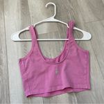 Free People Crop Tank Top cotton scoop neck womens Pink (small) casual summer Photo 4
