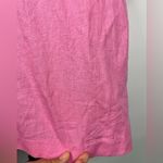 Anna Maxwell Pink Linen Blend Embroidered Floral Short Sleeve Button Up Shirt Size 5X Photo 9