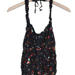 Free People  Womens M Black Sun's Out Halter Crop Top Photo 0