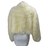 Free People  Free All Night Women's Cream Faux Fur Long Sleeve Coat Jacket Size S Photo 1