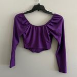 Purple long sleeve corset top Size M Photo 2