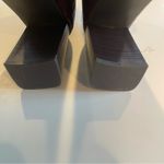 Journee Collection  Women’s Boots  Size 9 Wine Square Toe Block Heel Back Zip Up Photo 7