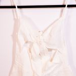 Reformation Sullivan Lightweight Linen Cut Out Bow Tie Mini Dress White 2 Photo 1