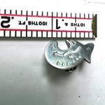 Pin Brooch Vintage Spirit Bear Native American Silver 1" Navajo Western Etched Photo 2