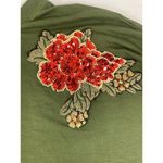 Moa Moa Women's Olive Black Top Photo 2