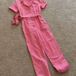 Skies Are Blue Pink denim jumpsuit. Xs-S Photo 7