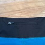 Fayettechill  Turquoise & Black Lined Athletic Shorts Photo 2