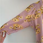 Madewell Size XXS Linen Blend Ruffle Cuff Wrap Floral Dress in Dutch Dandelions Photo 7